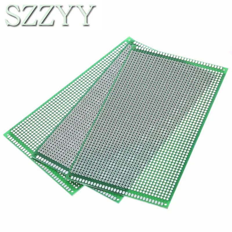 9x15 cm PROTOTYPE PCB 2 layer 9*15CM panel Universal Board double side 2.54MM Green