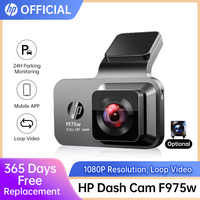 HP dash cam F975 Car Recorder HD Night Vision Car camera WiFi Car DVR Video Loop Video Parking Monitor 1080P dash cam auto