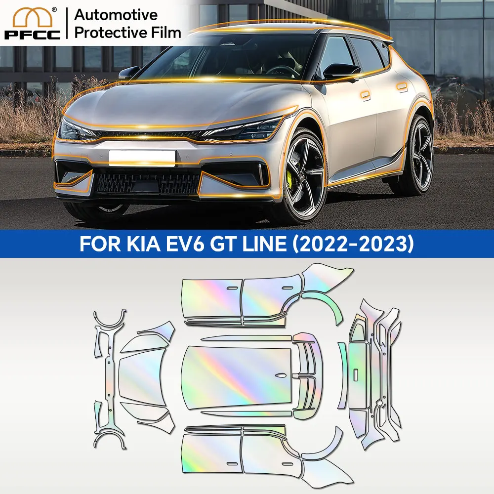 

Для KIA EV6 GT-line 2022 2023, защитная пленка для автомобильной краски, 8,5 мил, прозрачная защитная наклейка из ТПУ на тело, ремонтная пленка против царапин