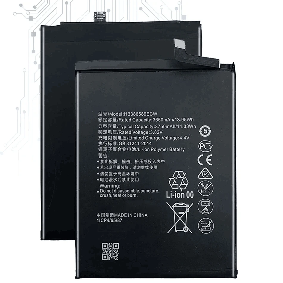 Mobile Phone Battery HB386589ECW For Huawei 3 Nova 4 Nova3 / Nova4 Tracking Number