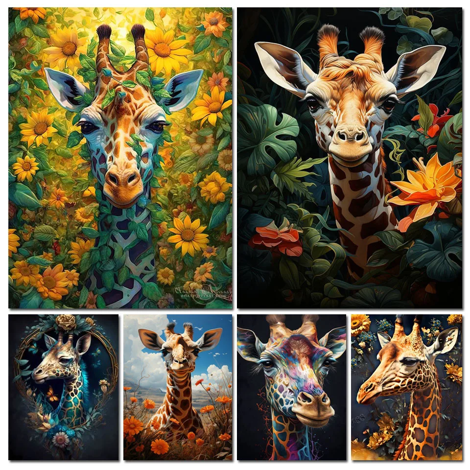 Giraffe Diamond Painting DIY Cross Stitch Kits