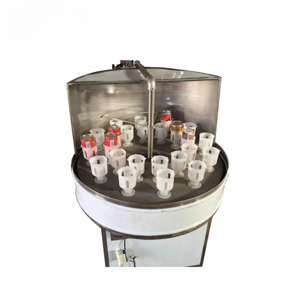 Semi automatic small 2000bph rotary beer wine glass bottle 24 head water spray washing washer machine with heater