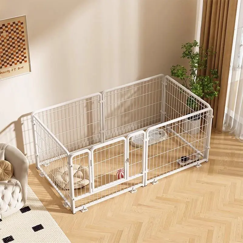 

Accessories Dog Fence Kennel Barrier Playpen Balcony Equipment Dog Fence Folding Retractable Modular Kojec Dla Psa Home Decor