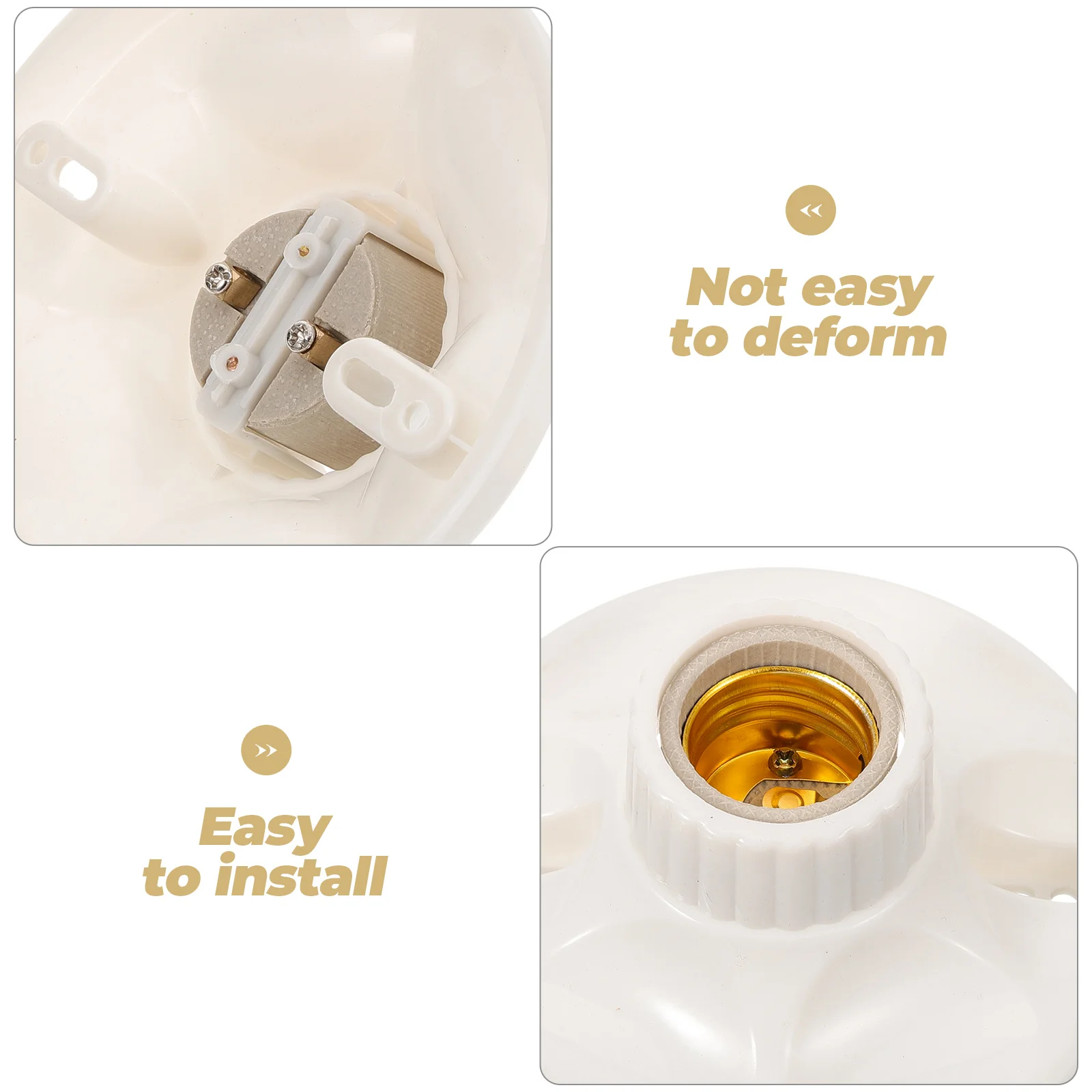 

6Pcs E2cess Lighting Lamp Head Ample Quantity Pendant Lamp Holders Base Metal Bulb Sockets For Lighting Needs