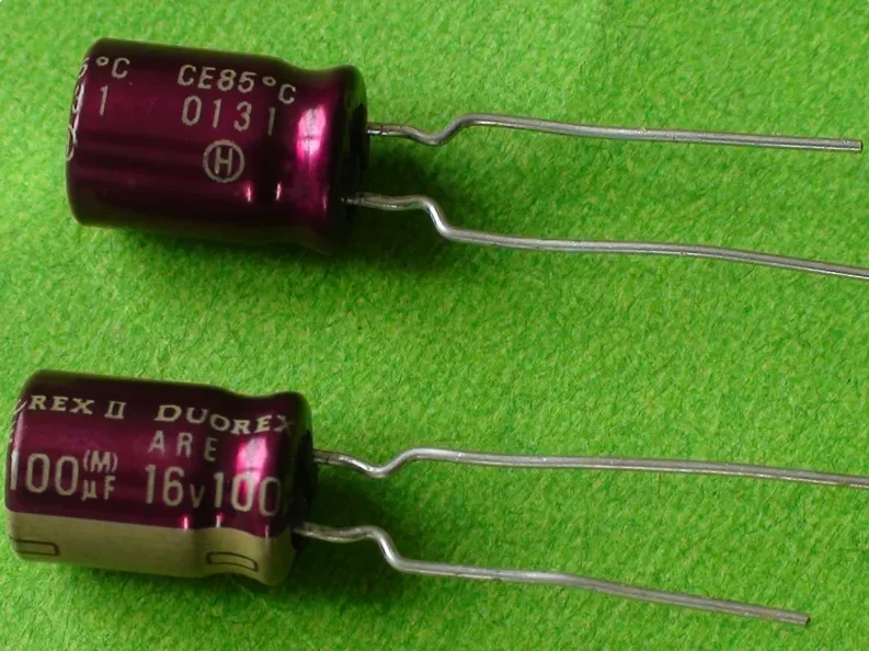 10-ピース-ロットオリジナル日本-elna-duorex-ii-are-16v-100uf-8x115-発熱オーディオアルミ電解コンデンサ銅送料無料