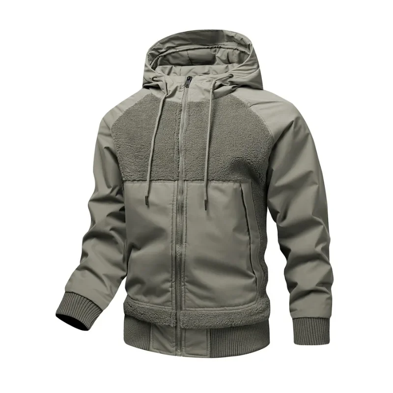 

American Style Men Zip Hoodie Jacket Hooded Sports Outdoor Daily Casual Autumn Winter Hoodies Sweatshirts Cardigan Jacket