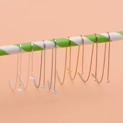 s925 sterling silver beaded ear thread handmade DIY jewelry accessories for women