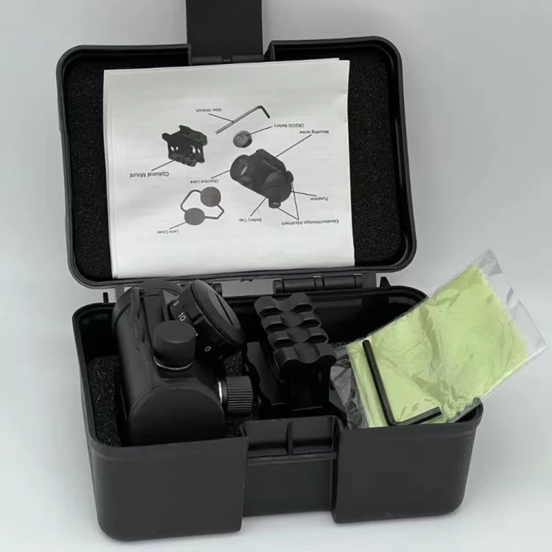 T1 internal red dot, T1 red dot sight, RMR red dot sight, telescope-style tactical red dot sight view 2