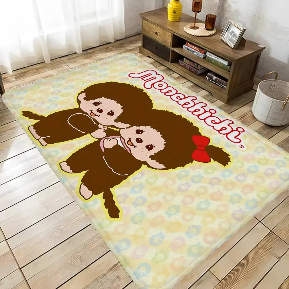 Cartoon M-Monchhichis Kitchen Mat Kids Room Bedroom Decoration Balcony Anti-Slip Doormat Living Room Alfombra