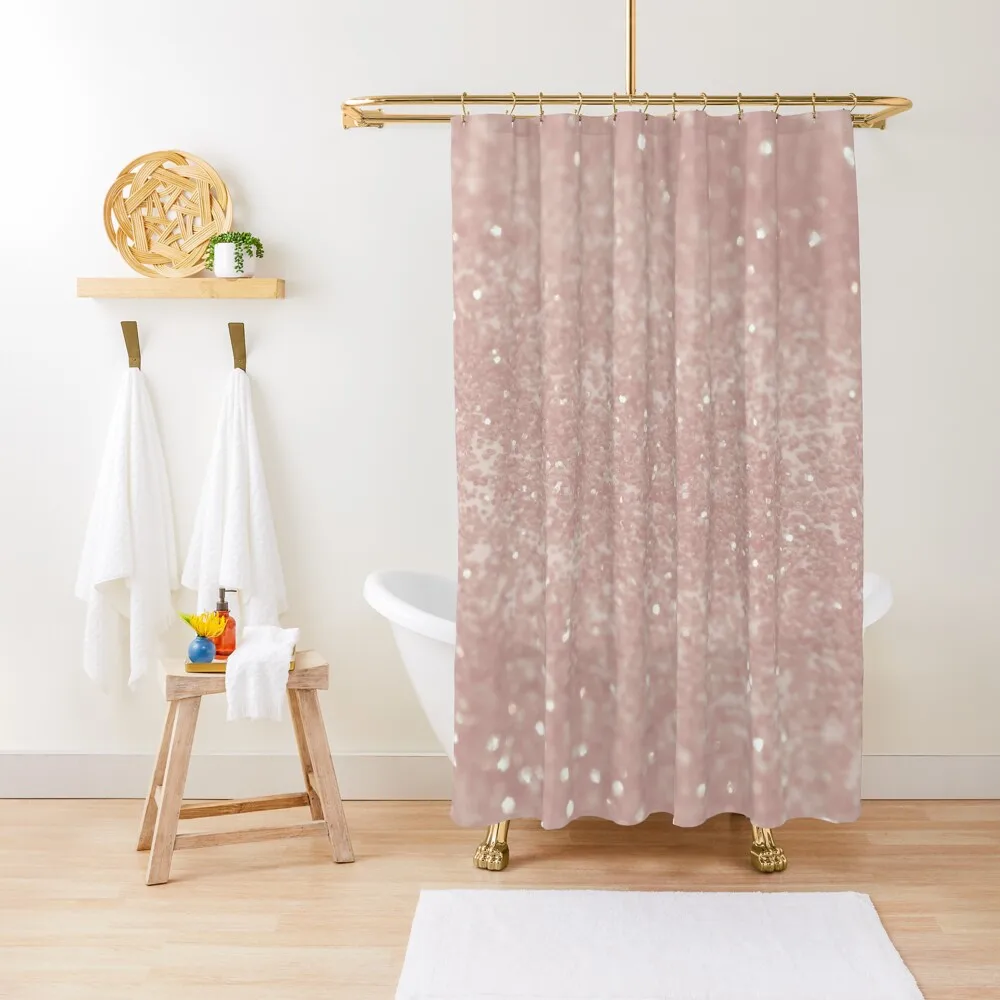 

Blush Princess Glitter #1 (Faux Glitter) #shiny #decor #art Shower Curtain Waterproof Fabric Bathroom Bathroom Deco Curtain
