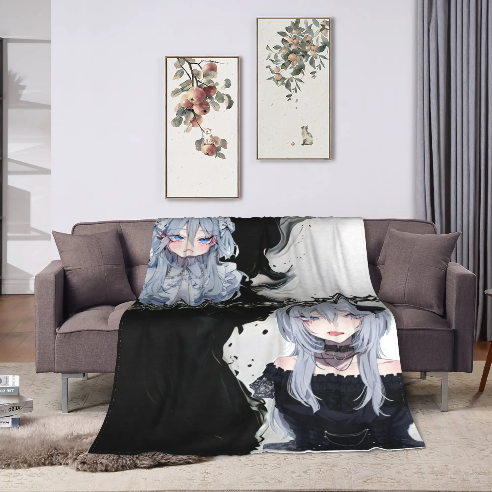 Haimiya Senpai Wa Kowakute Kawaii Manga Blanket Quality Warm  Throw Blanket Winter Travel Car Outdoor Graphic Bedspread