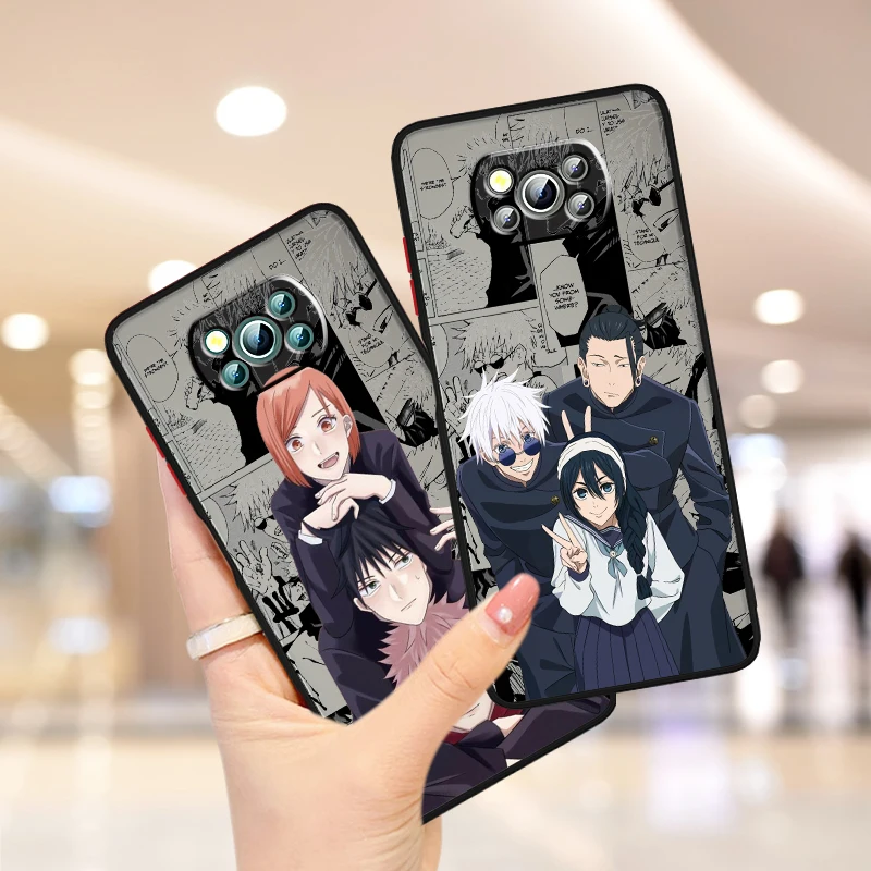 Spell Return Fashion Cartoon Frosted Translucent For Xiaomi Mi Poco X5 X4 X3 M6 M5S M5 M4 M3 F5 F4 F3 GT Pro 5G Funda