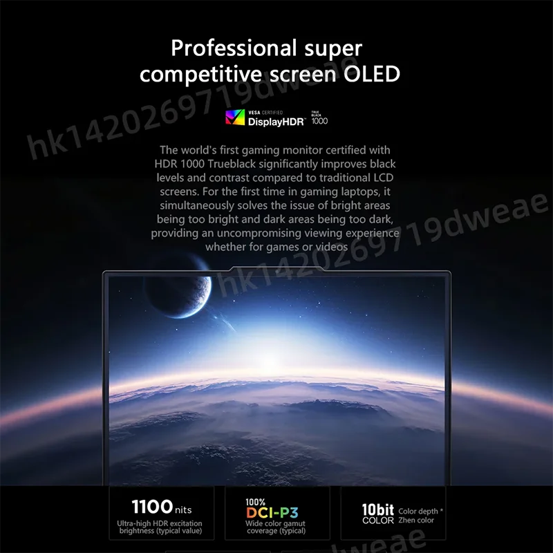 شاشة Lenovo Legion R9000P 2025 R9 9955HX GeForce RTX5060 مقاس 16 بوصة 2.5K 240 هرتز OLED #4