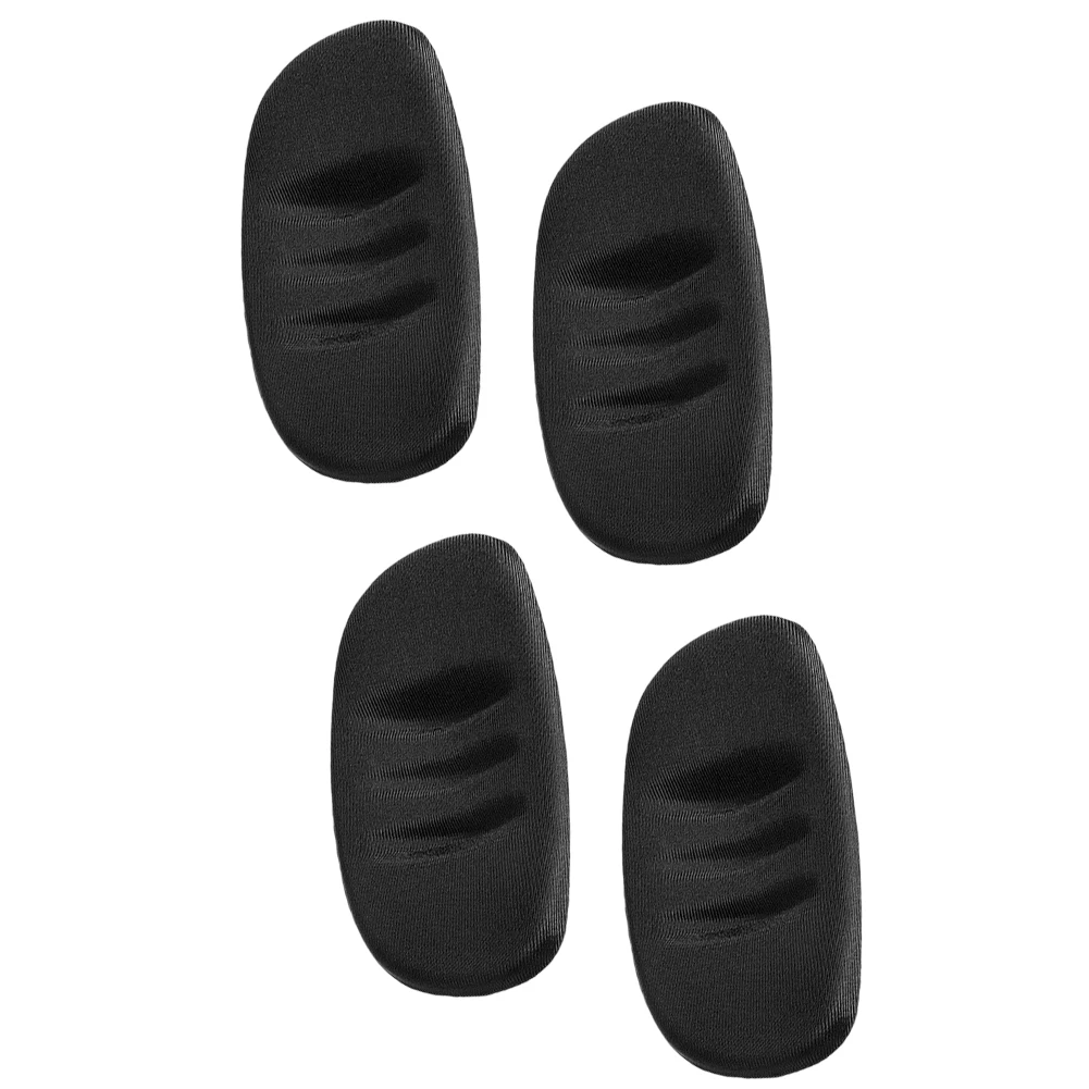 Baseball Catcher Helmet Chin Pad Replacement Set of 4 Black Sponge Cushions 10.5x6.5x1cm Polyester Outer Layer Use