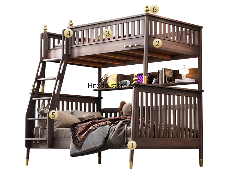 New Chinese-style children's bunk beds can be split into small apartment combinations