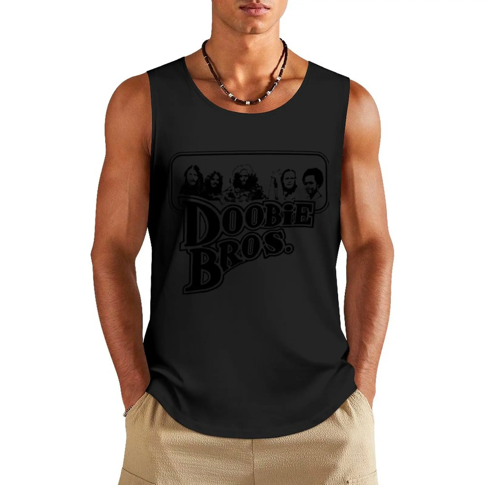 

Doobie Brothers dissolve Tank Top summer clothes for men Men's sleeveless gym shirts T-shirt sports T-shirts men