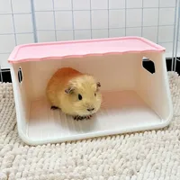 1 PC S/M Easy Clean Plastic Rabbit Mat Box Corner Toilet Pet Rabbit Cage for Small Animals Hamsters Mink Cats Rabbits