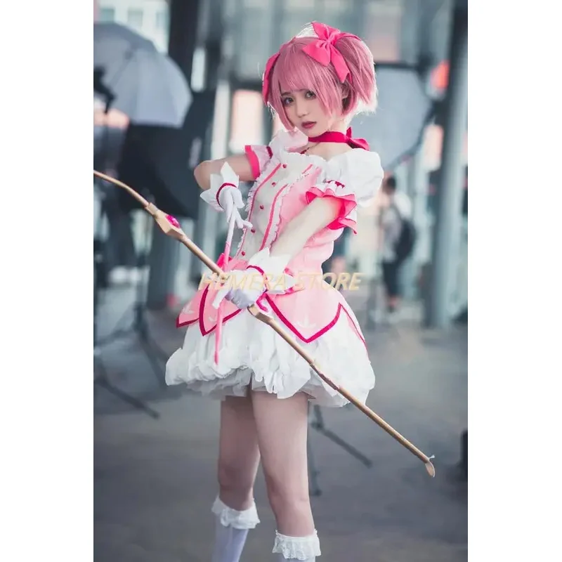 hhh 2025 للجنسين أنيمي كوس Puella Magi Magica Kaname Madoka أزياء تنكرية للهالوين كرنفال حفلة عيد الميلاد مجموعات موحدة