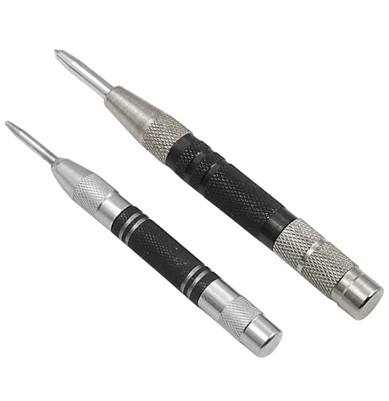Localizador automático de centro con resorte ajustable, herramientas de Metal para carpintería, marcador de abolladuras, Kit de herramientas