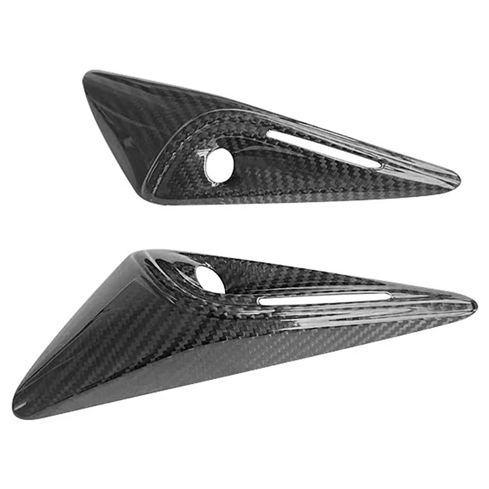 2Pcs Side Fender Camera Cover Trim For Tesla Model 3/X 2023+ HW4.0 Side Camera Turn Signal Cap Camera Protection Cover