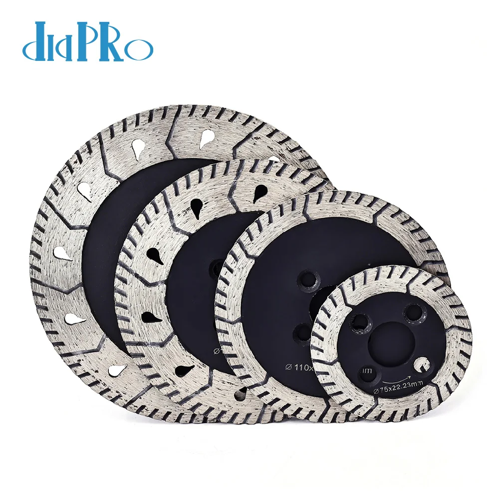 Dia 75/110/125/150mm Diamond Turbo Saw Blade Granite Diamond Blade For Cutting And Grinding Granite Marble Ceramic Tile