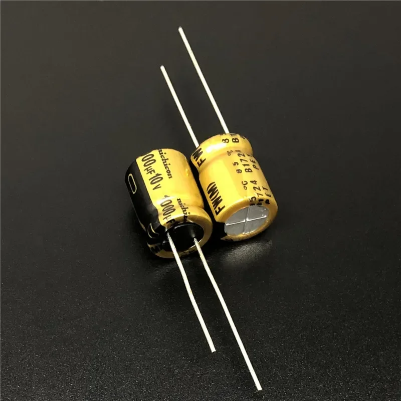 

5Pcs/50Pcs 1000uF 10V NICHICON FW Series 10x12.5mm 10V1000uF HiFi Audio Capacitor