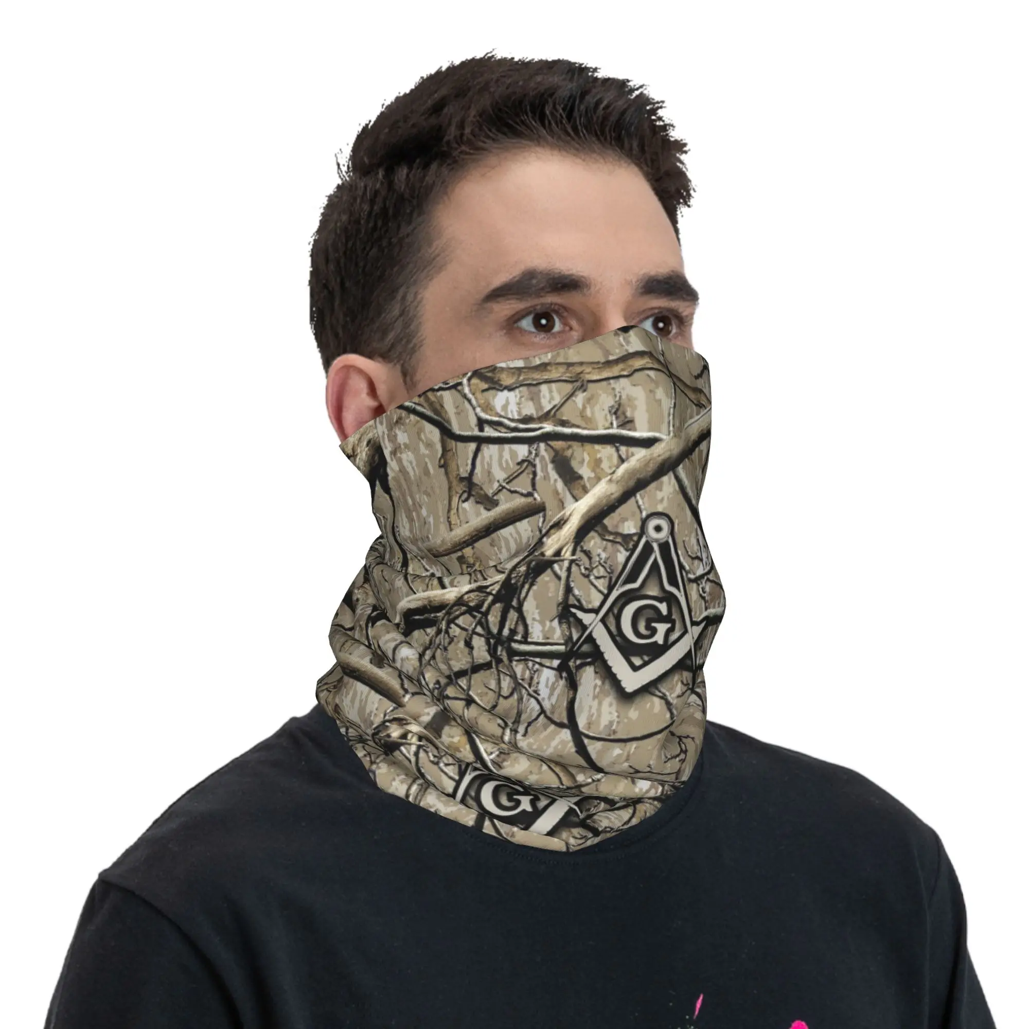 

Masonic Mason Freemason Bandana Neck Gaiter Printed Mask Scarf Warm Headband Cycling Unisex Adult Windproof