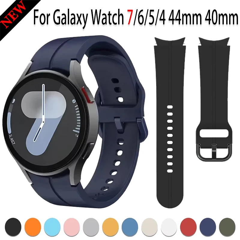 الأصلي سيليكون حزام لساعة سامسونج جالاكسي 7/6/5/4 44 مللي متر 40 مللي متر 5 برو سوار كوريا لساعة جالاكسي 6 4 الكلاسيكية 47 مللي متر 43 مللي متر