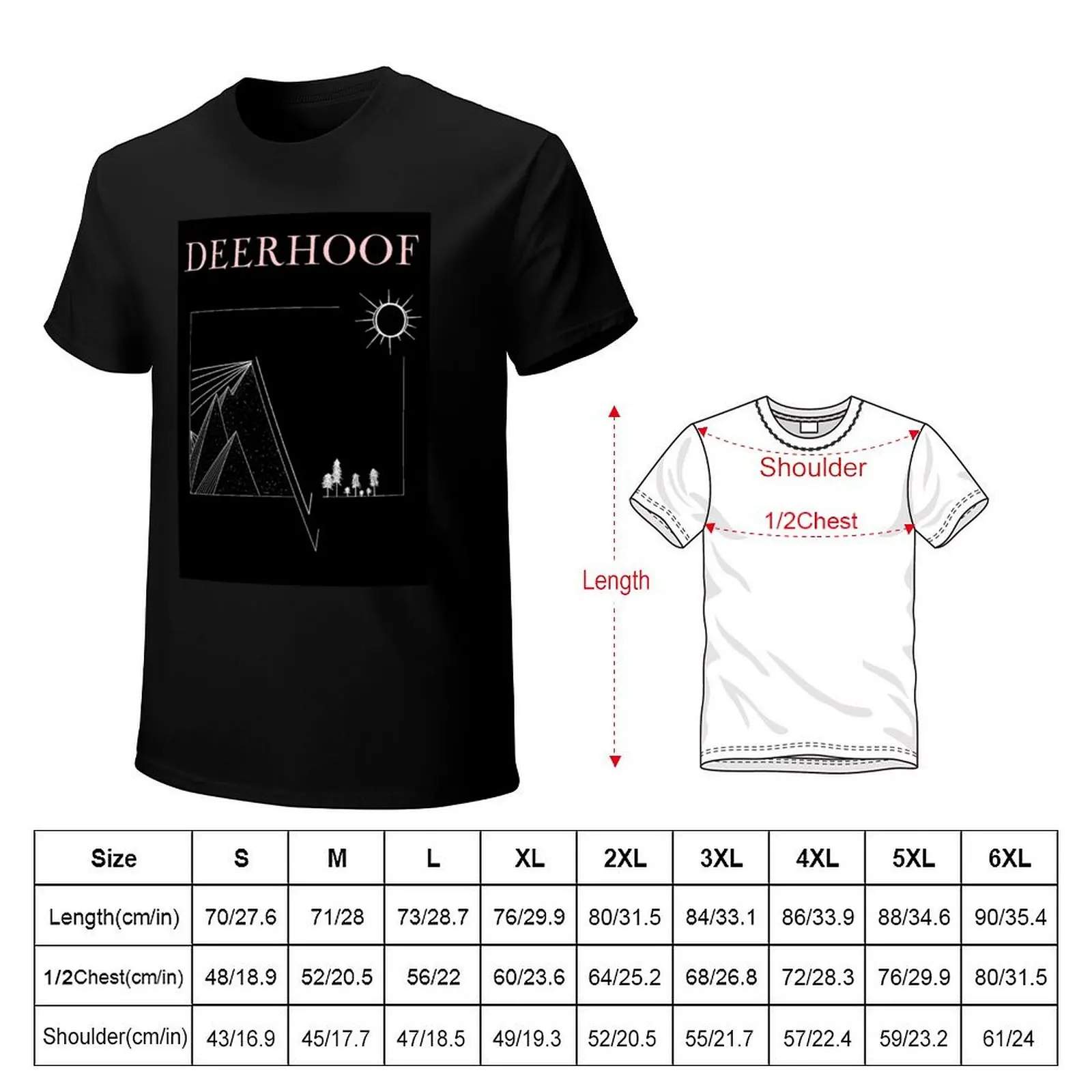 Deerhoof fanmade art shirt T-Shirt anime clothes anime stuff plus size clothes shirts graphic tee men