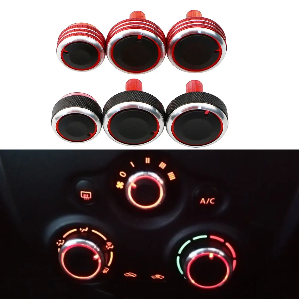 For Nissan Sunny N17 March K13 Almera Versa 11-17 AC Heater Air Conditioner Climate Control Panel Knob Switch Knobs Heat Buttons