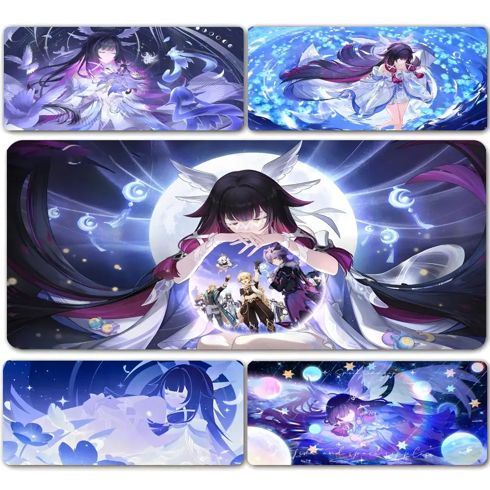 Genshin Impact Columbina Mouse Pad Mousepad Large Gaming Mouse Pad LockEdge Thickened Computer Keyboard Table Desk Mat