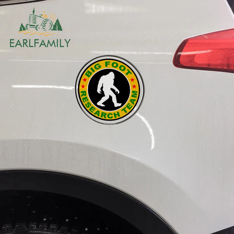 EARLFAMILY 13cm x 13cm Car Styling Monkey Research Team Sasquatch Yeti Decal Vinyl Bumper Trunk Windows Car Sticker Accessories