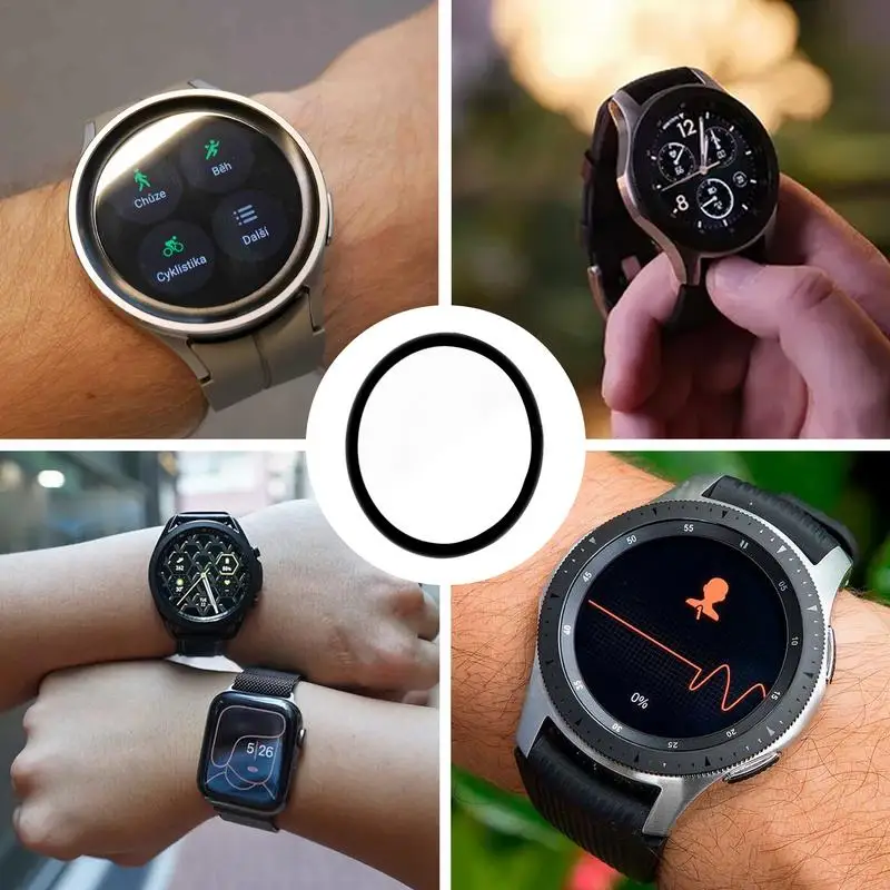 ソフトスクリーン保護カバー,指紋防止カバー,HDスマートクロック保護,傷防止