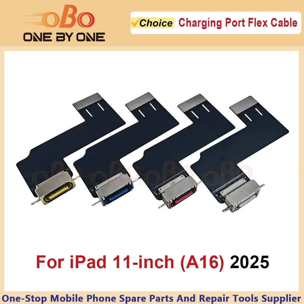 USB Charging Port Dock Connector Flex Cable for Apple iPad 11 inch A16 2025 ipad 11'' Charger flex Silver Blue Repair Part (1PC)