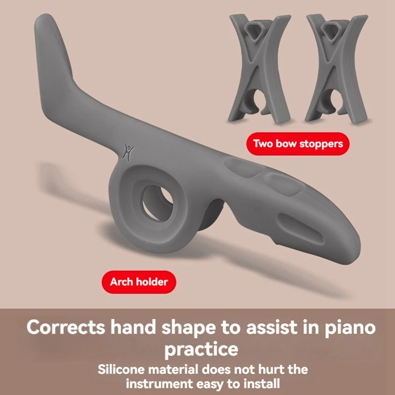 Silicone Violin Correction Posture Grip Bow Pose Orthoses Corrector Fiddler Accessory Finger Training Tool