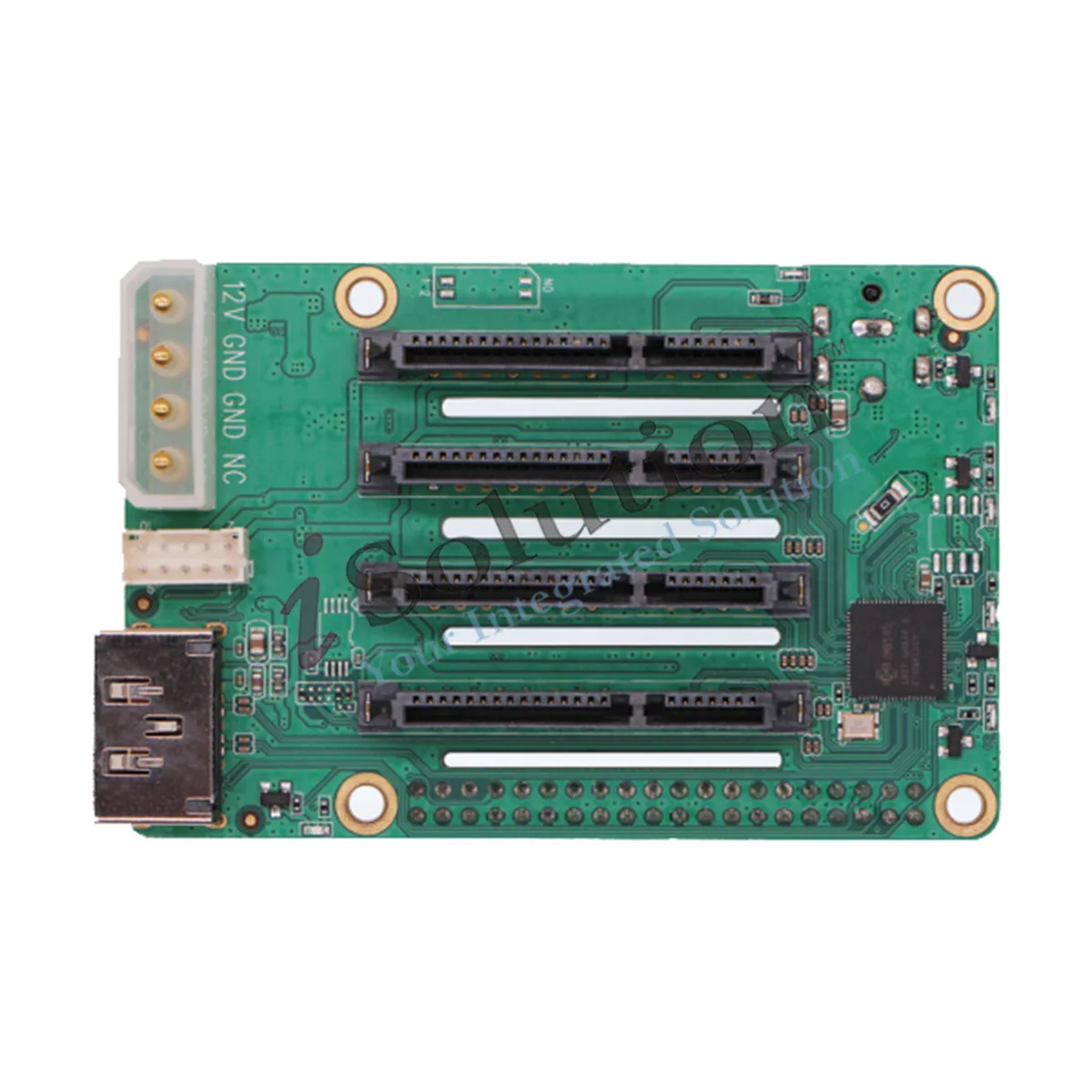 Penta SATA HAT Hasta 5x Discos SATA HAT para Raspberry Pi 5 y ROCK Pi SBCs,3C,5A, 4A / 4B / 4SE / 4A+ / 4B+ / 3A