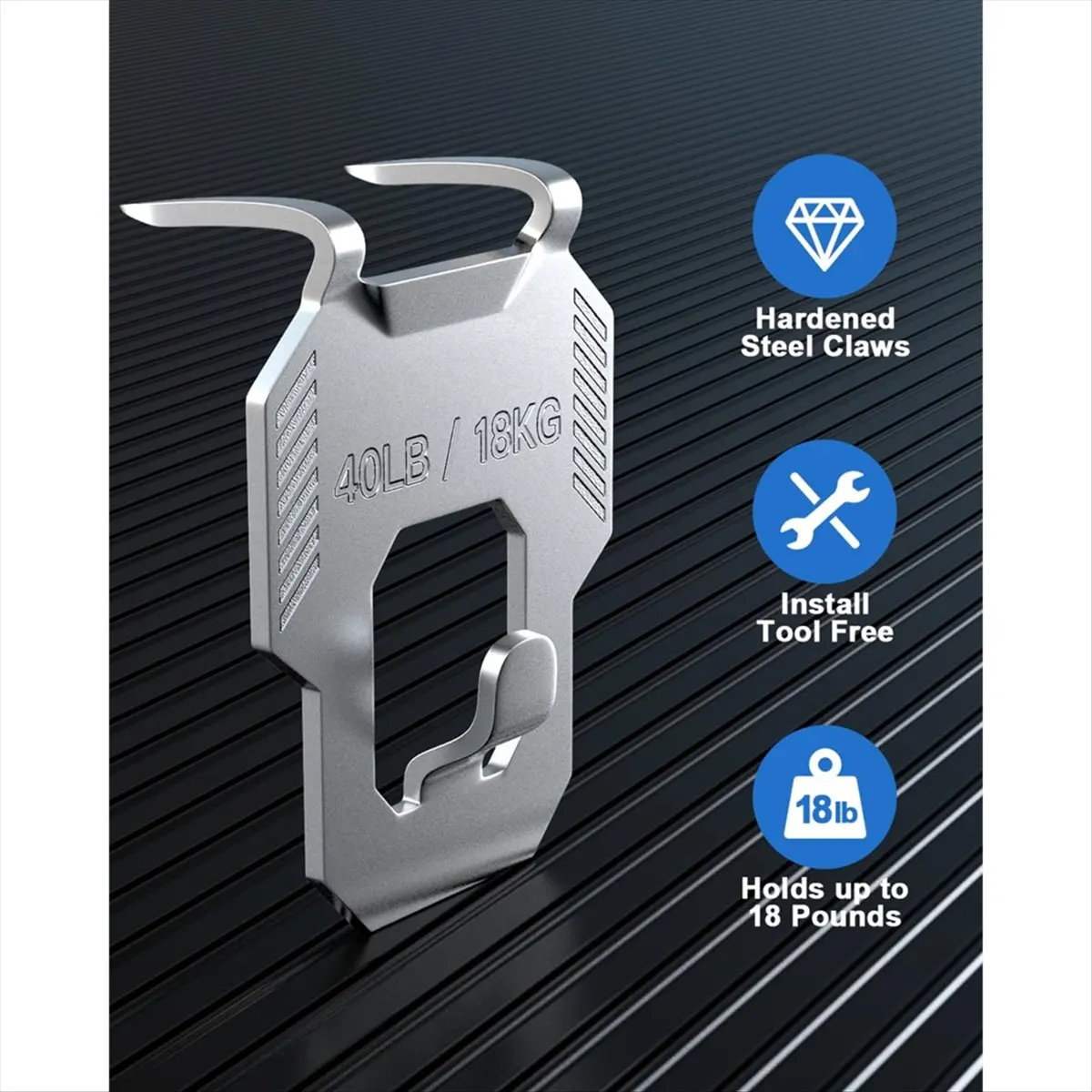 2026 + 15 قطعة شماعة صور الحوائط الجافة المخلب: خطافات حائط لتعليق صورة مرآة مجموعة ملصقات الصور - لديكور الغرفة أداة سهلة