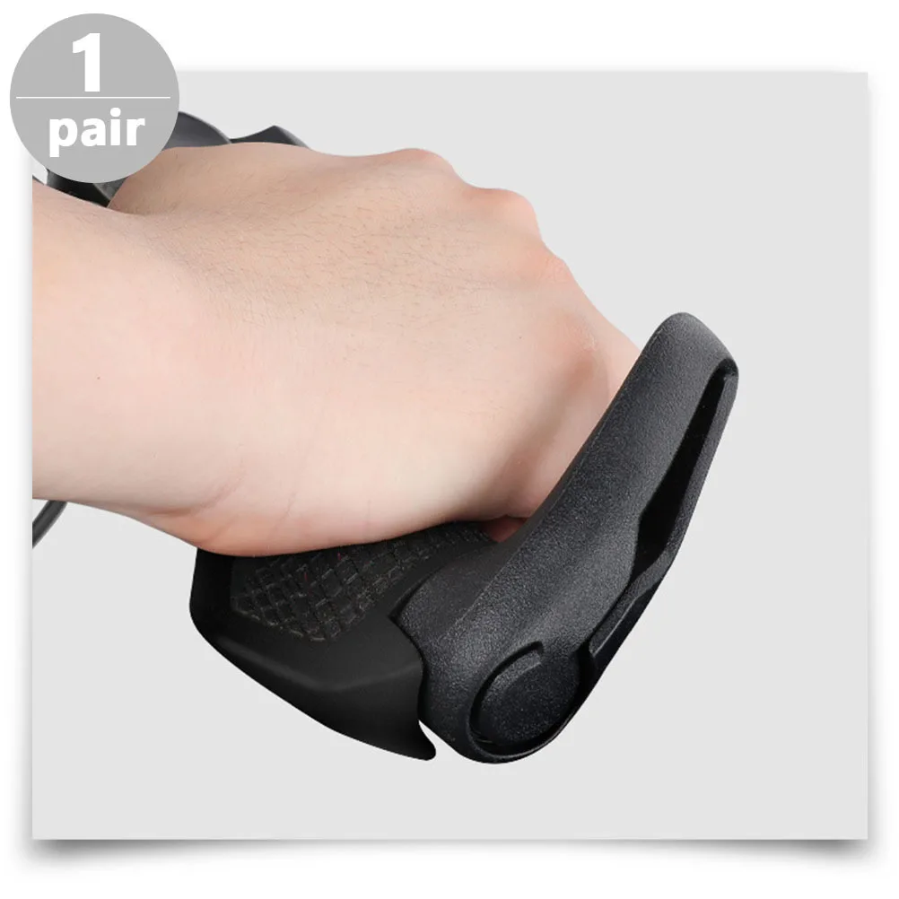 

1 Pair Rubber Handlebar Grips Anti-Slip Double Comfortable Bike Handlebar Accessories Cycling Handle Grips Black