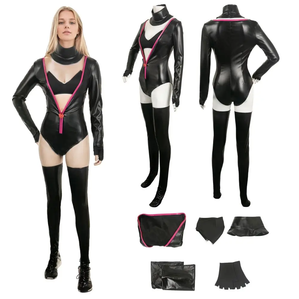 Angel Dust Cosplay Costume pour femme adulte, collants Y-Shorts, déguisement d'hôtel Poison Fantrenfor, vêtements de fête d'Halloween et de carnaval