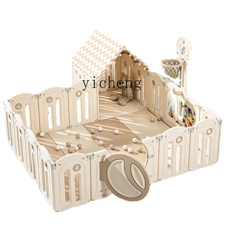 

YY Home Indoor Living Room Climbing Pad Floor Children's Fence Foldable Baby Fence