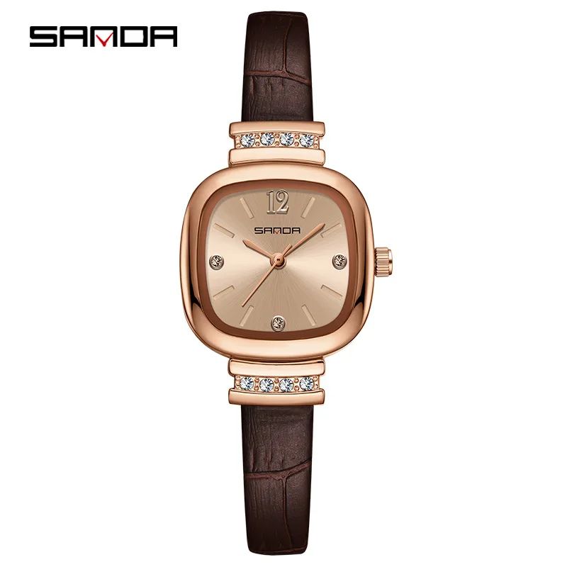 

Fashion Sanda Top Brand Elegant Design Hot Selling Waterproof Quartz Movement Business Women Wedding Party Analog Wrist Watch