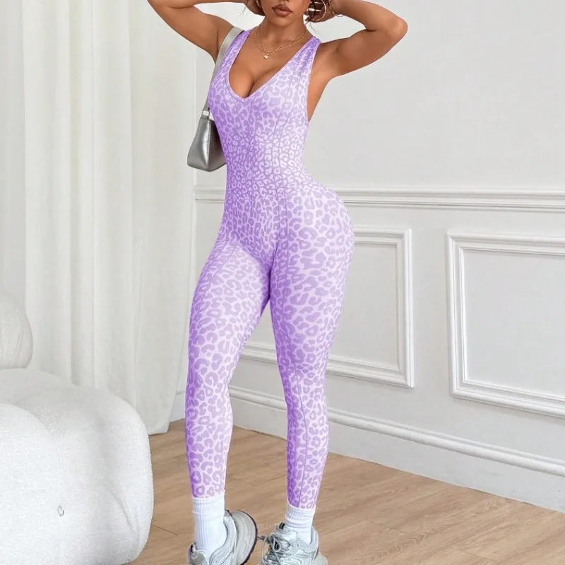 Jumpsuit Women's Cross-front Bare-back Sports Yoga Casual Outdoor New Comfortable Minimalist Leisure Niche Versatile Distinctive