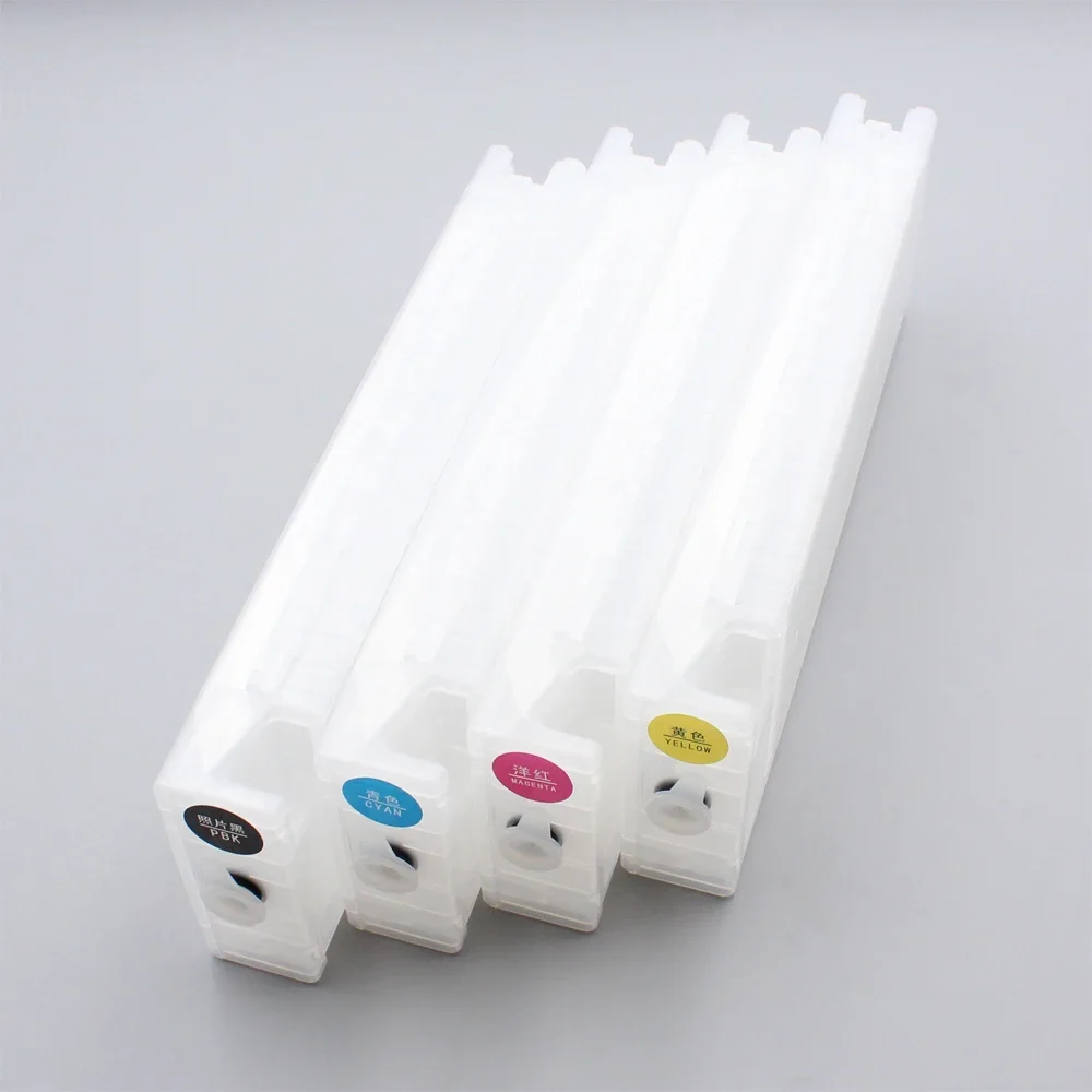 

4 Color/Set 700ml T6871-T6874 Empty Refillable Ink Cartridge With One Time Chip For Epson SureColor S30600 S50600 Printer