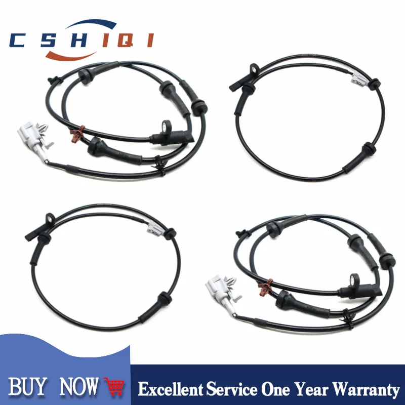 47910-1DA1A 4PCS Front Rear Left/Right ABS Wheel Speed Sensor For Nissan Rogue X-Trail T31 2.0 2.5 47900-1DA1A 47910-JG000