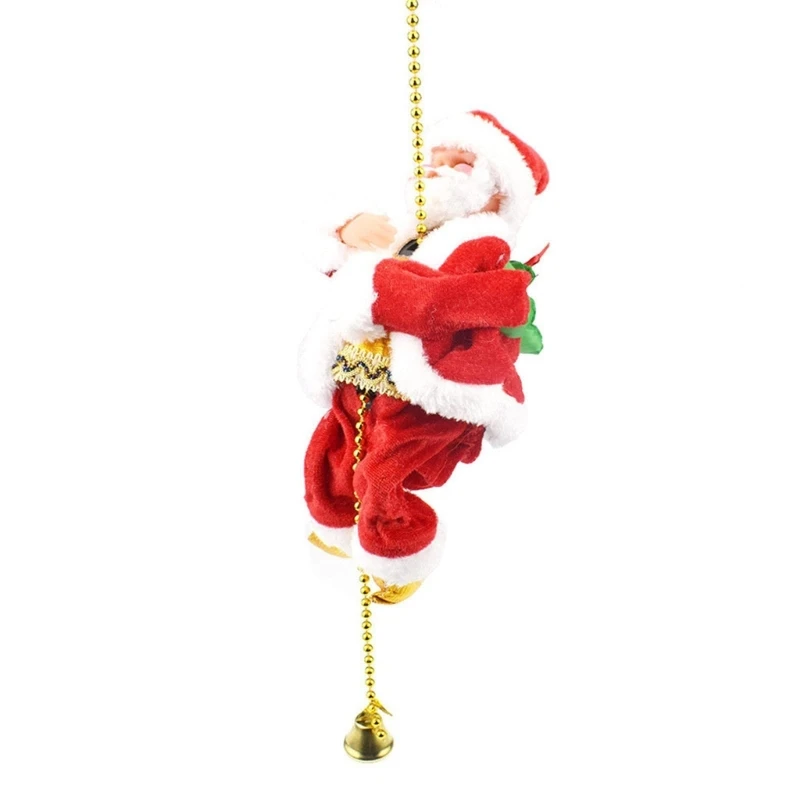 Klimparels Kerstman Parachute Actiefiguren Muziek Elektrische Touw Kerstcadeaus Ornamenten Volwassen Kinderen Cadeau