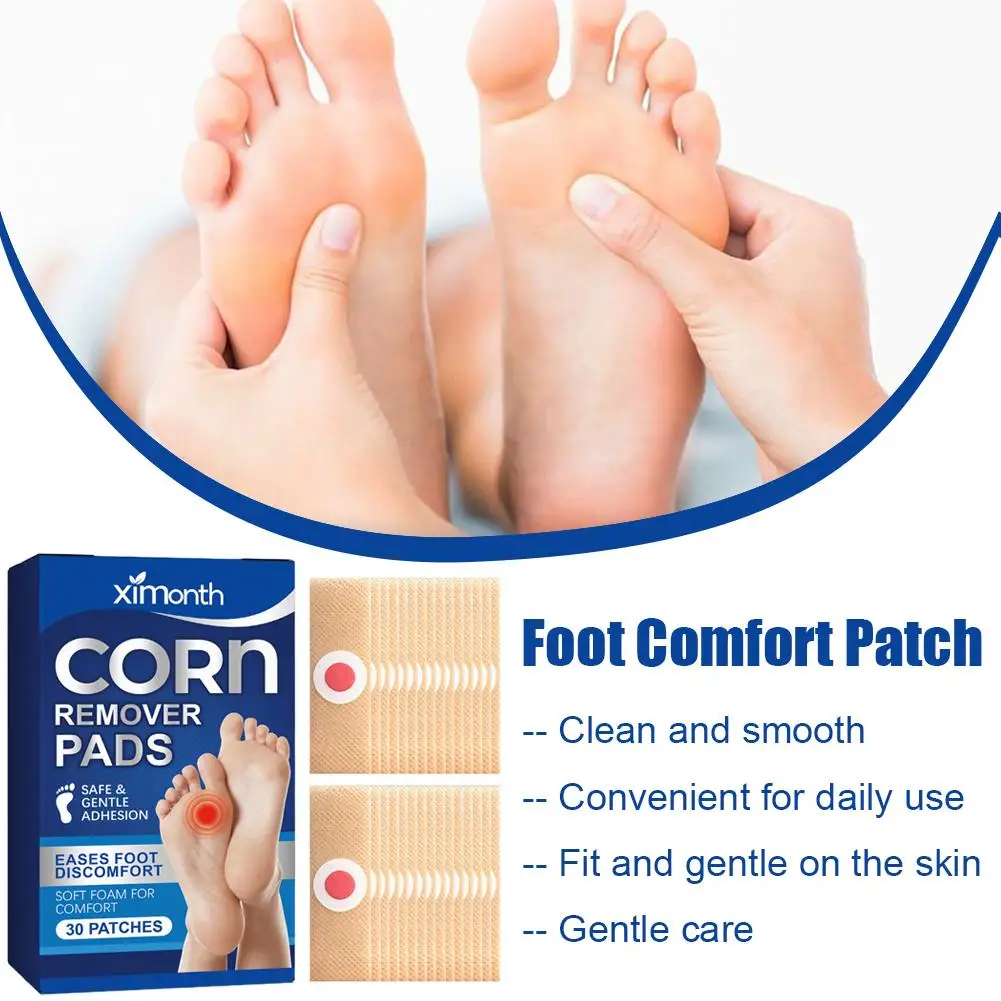 Foot Care Sticker Salicylic Corn Removers For Toes Feet Bottom of Foot Corn Remover,Foot Care Tools,Foot Paste 30 Counts