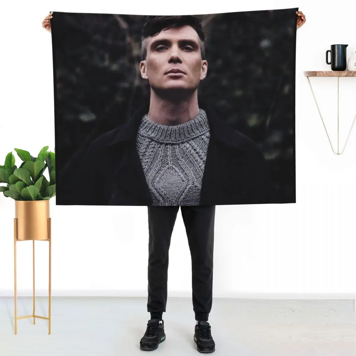 

Cillian Murphy Throw Blanket Men's Soft Warm Throw Blanket for Couch