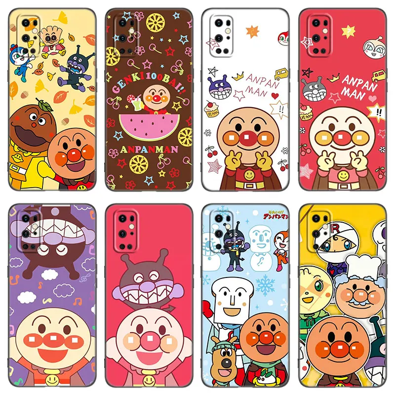 Fashion Anpanman Phone Case For OnePlus 9 10 ACE 2V Pro 9RT 10T 10R 11R Nord CE 2 3 Lite N10 N20 N30 5G Black Silicone Cover