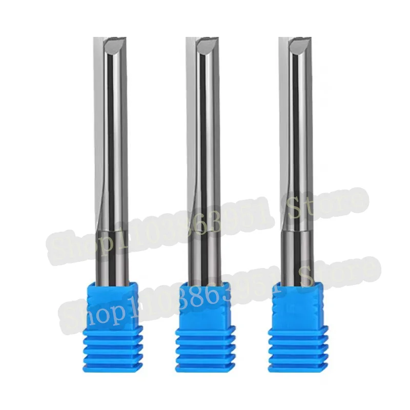 

1pcs 3.175mm 4mm 6mm 8mm 10mm Shank 2 Flute Tungsten Carbide End Mill CNC Router Bit Engraving Bit Straight Slot Milling Cutter