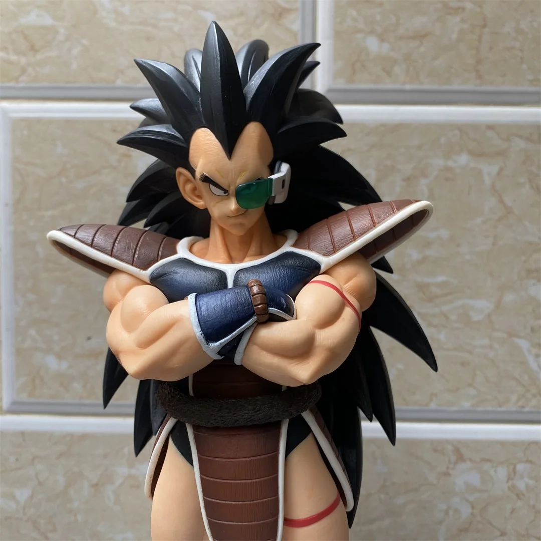 Dragão anime figuras gk raditz super saiyan goku irmão em pé combate terno mesa decoração estátua ornamento brinquedos presentes
